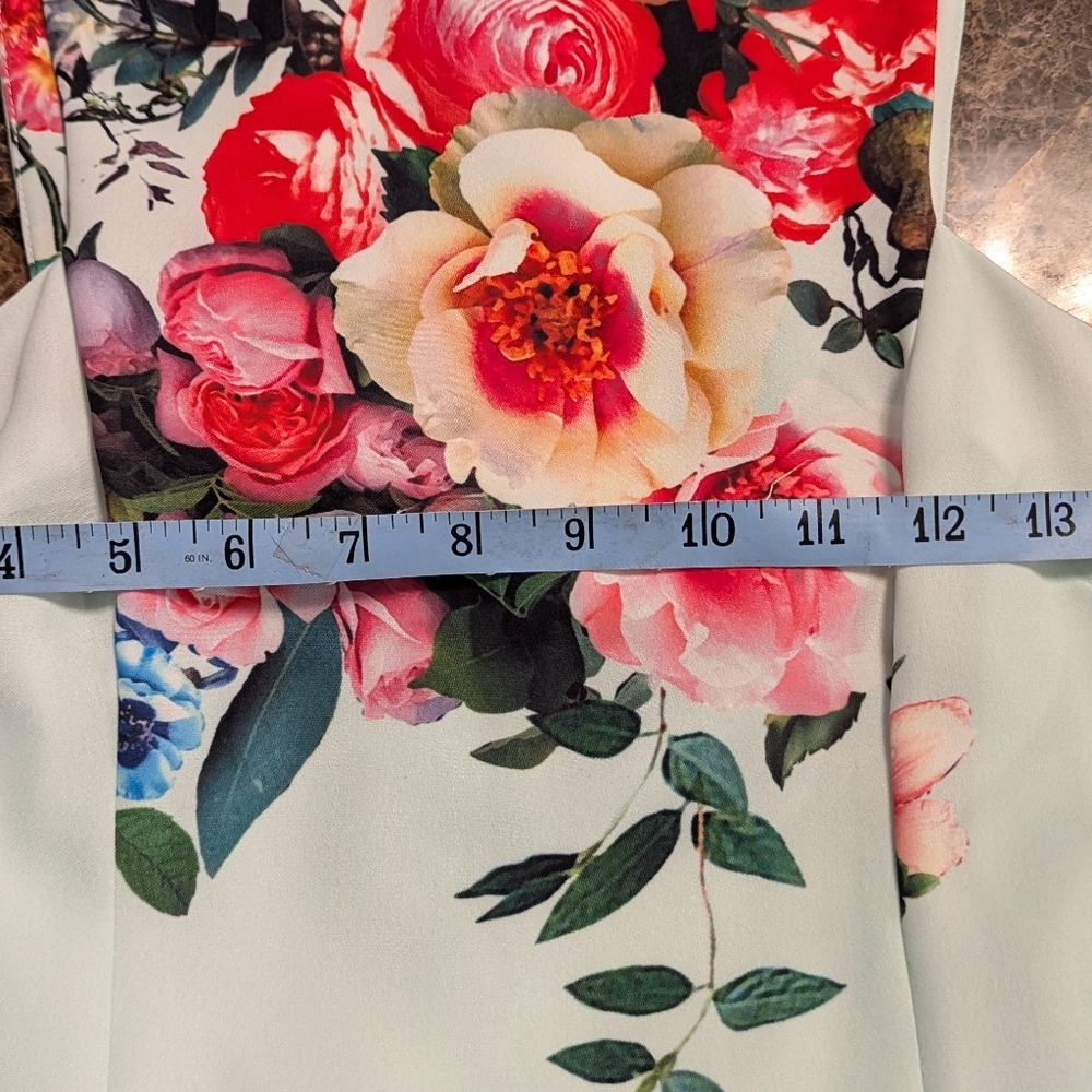 Gianni Bini Sleeveless Pleated Floral Dress - Picture 7 of 8